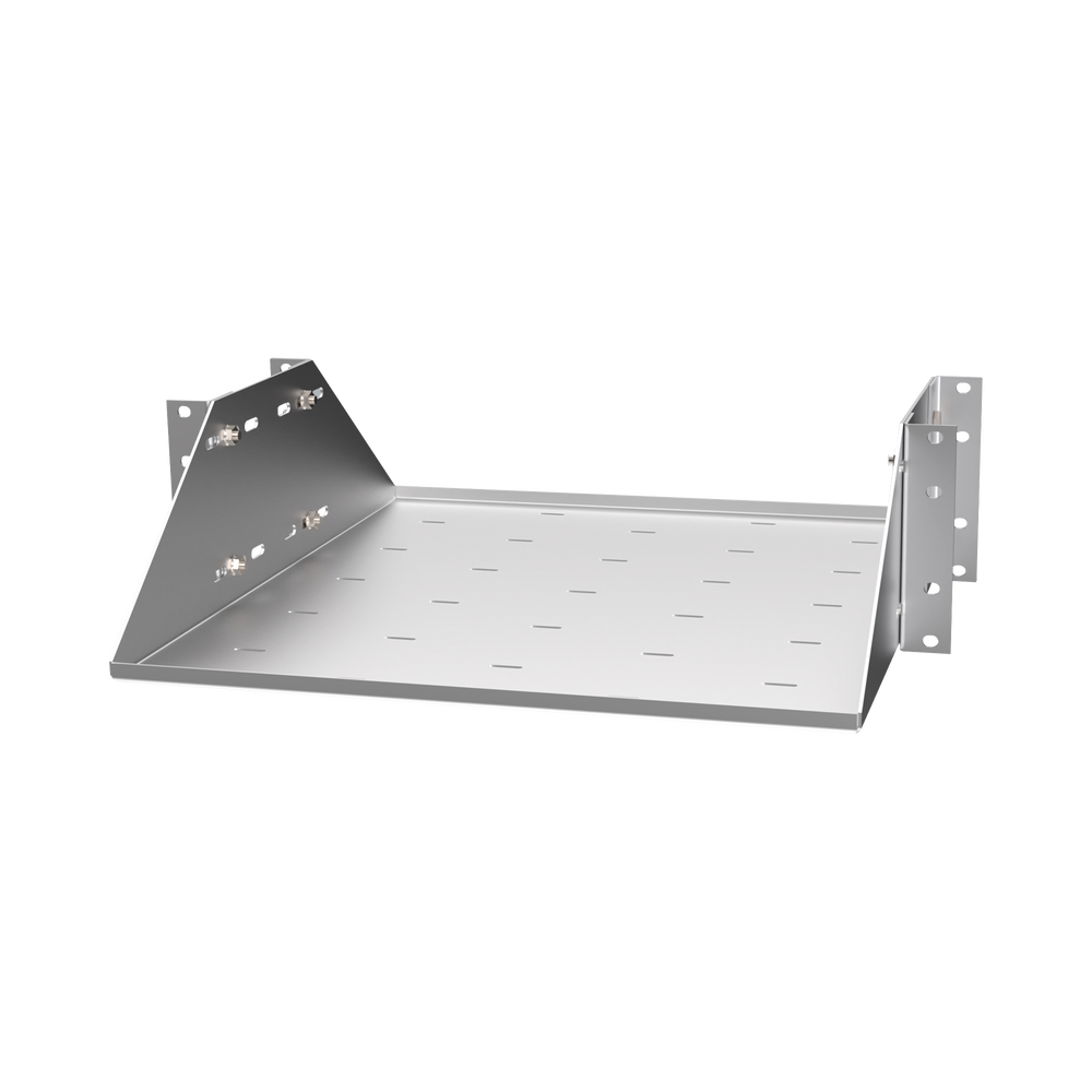 Charola Galvanizada para Servidor o Ups. Rack de 19" de 3 Unidades. Prof.: 484 mm. 30 Kg de Carga.