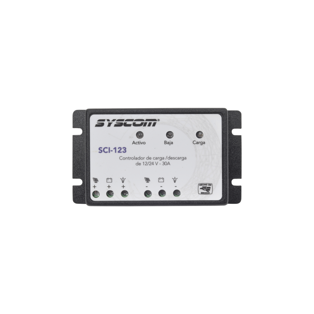 Charge and Discharge Controller for Solar Systems 30 A, 12/24 Vdc.