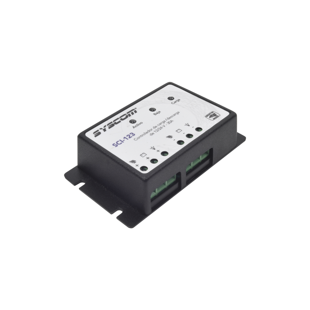 Controlador de Carga y Descarga para Sistemas Solares 30 A, 12/24  Vcd.