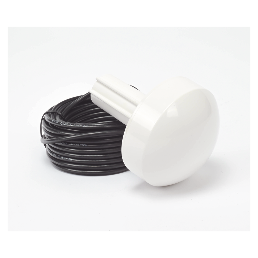 Marine GPS antenna with TNC-Male connector at 1575.42 MHz frequency of 28 dBi