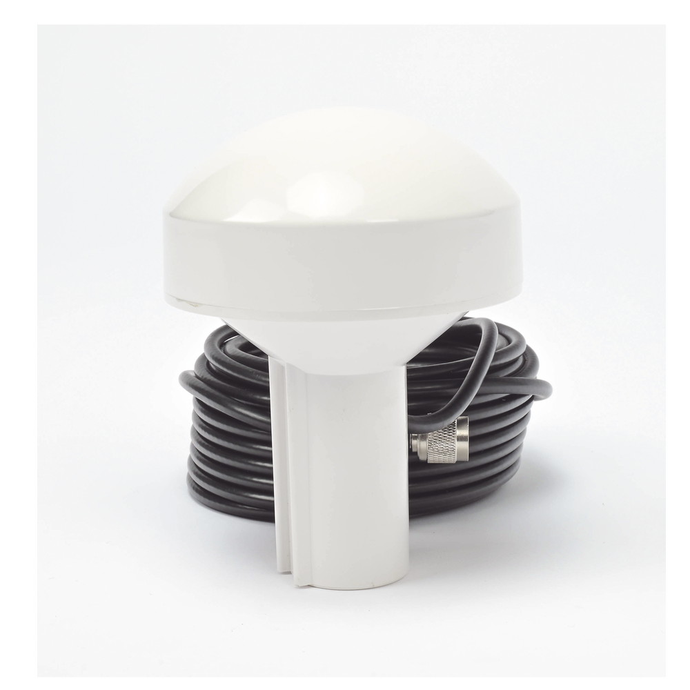 Marine GPS antenna with TNC-Male connector at 1575.42 MHz frequency of 28 dBi