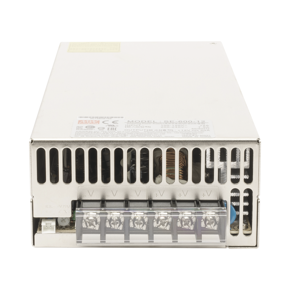Fuente de Poder Industrial Conmutada 600W de Potencia, 12Vcc, 50A