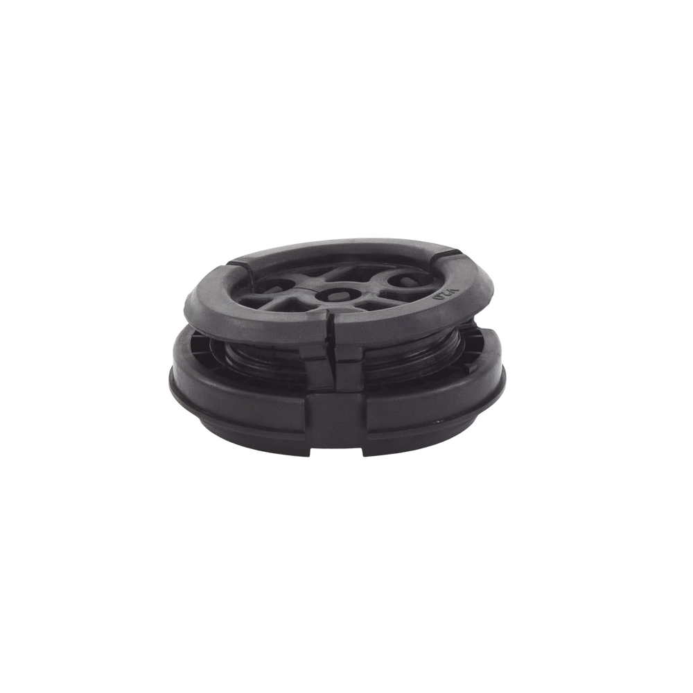 Bota pasamuro de 4". Incluye 4 orificios para cable coaxial de 1/2"