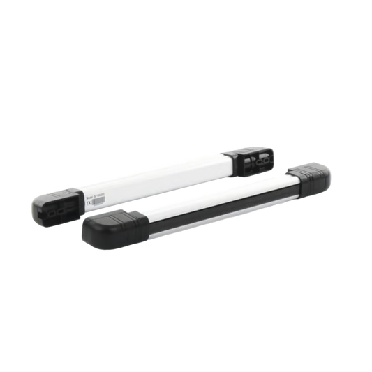 Detector de Rayo Fotoeléctrico / Tipo Cortina / 2 rayos / 0.48mts de Alto / 100 mts en exterior / Alimentación 12VCD / Compatible con Cualquier Marca del Mercado