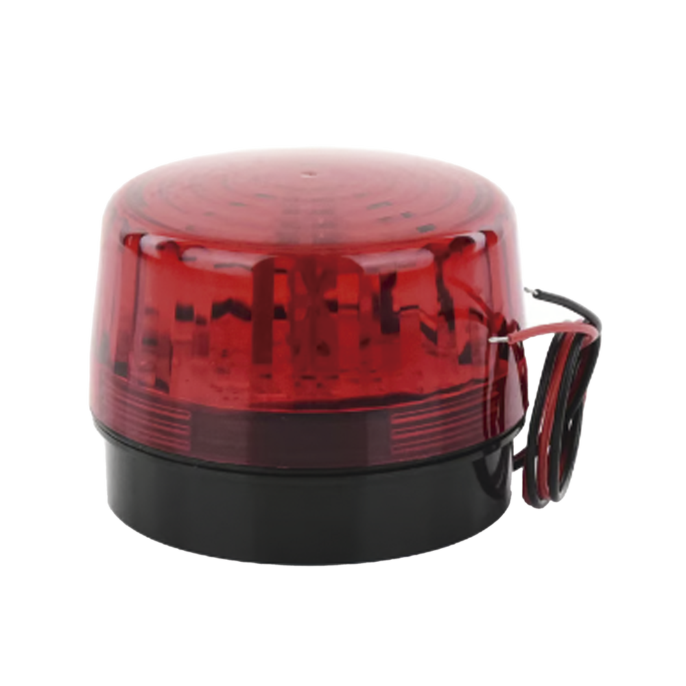 Strobe with 35 high-brightness LEDs with the option of 9V battery backup