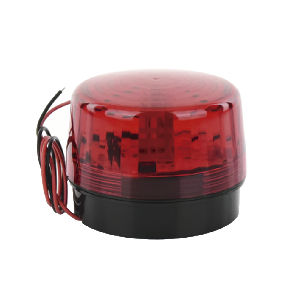 Strobe with 35 high-brightness LEDs with the option of 9V battery backup