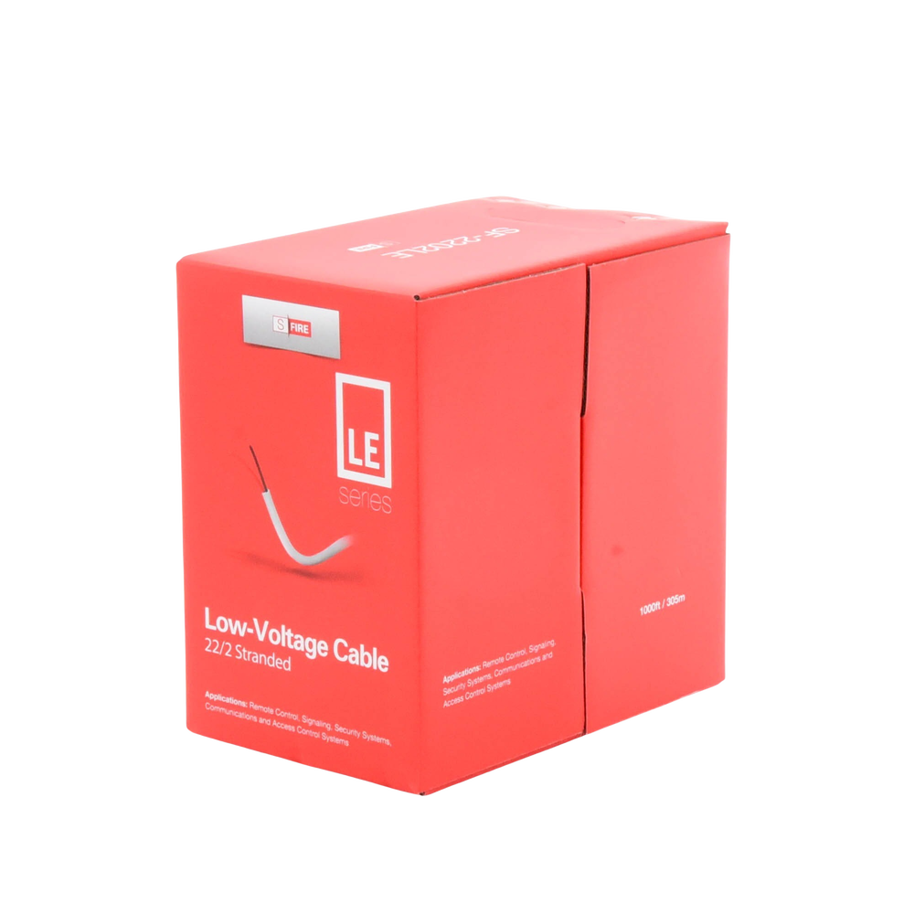 Bobina de 305 Metros de Cable / 22 AWG / 2 Conductores / Tipo CCA de Color Blanco / Aplicaciones en Alarmas de Intrusión/Control de Acceso/Automatización/ Interfonos y TV porteros