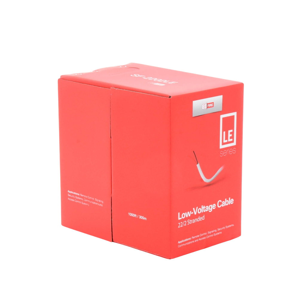 Bobina de 305 Metros de Cable / 22 AWG / 2 Conductores / Tipo CCA de Color Blanco / Aplicaciones en Alarmas de Intrusión/Control de Acceso/Automatización/ Interfonos y TV porteros
