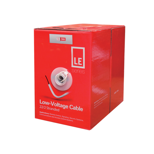 Bobina de 305 Metros de Cable / 22 AWG / 2 Conductores / Tipo CCA de Color Blanco / Aplicaciones en Alarmas de Intrusión/Control de Acceso/Automatización/ Interfonos y TV porteros