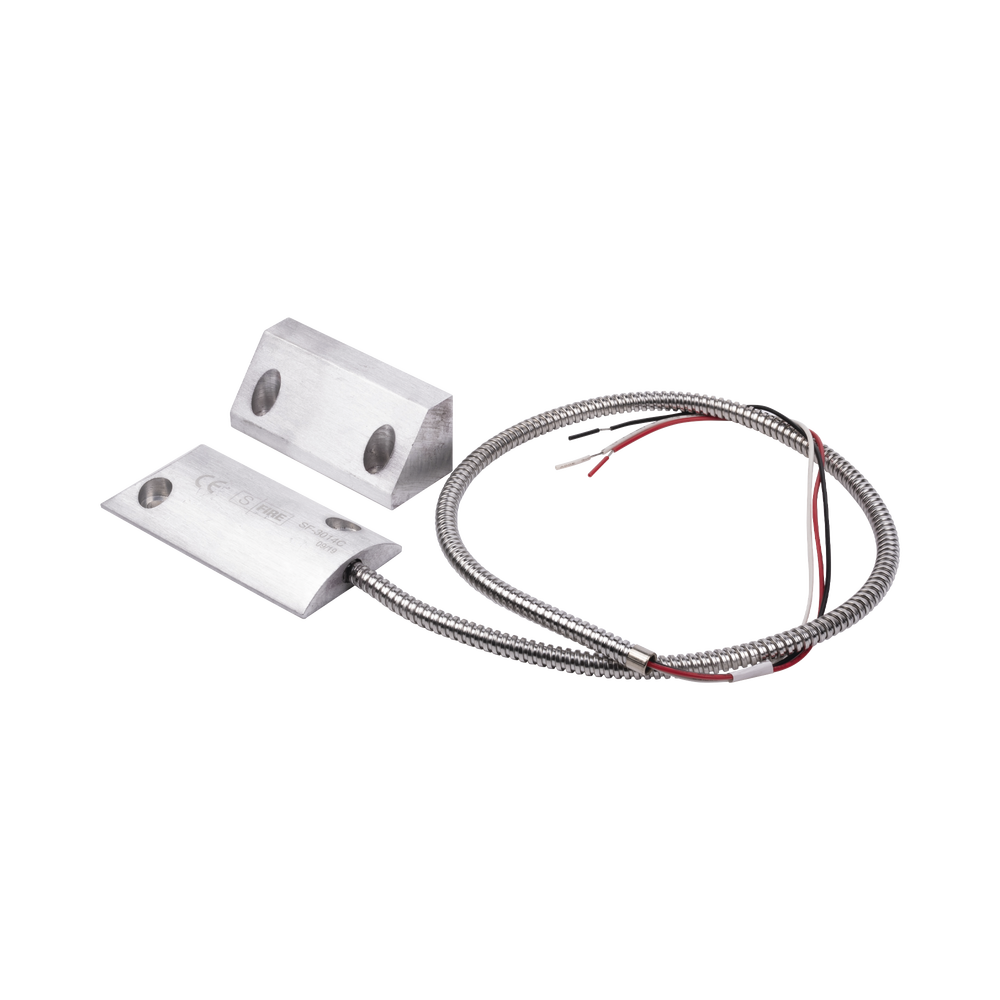 Magnetic Floor Contact, Dual NC/NO Output, 75mm GAP, Aluminum Cover with 55cm of Shielded Cable