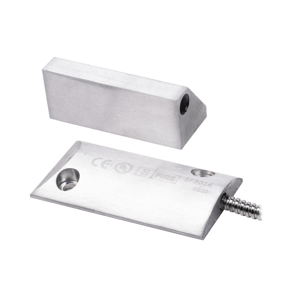 Contacto magnético para piso uso rudo con 55cm de cable blindado / GAP 80mm /  NC
