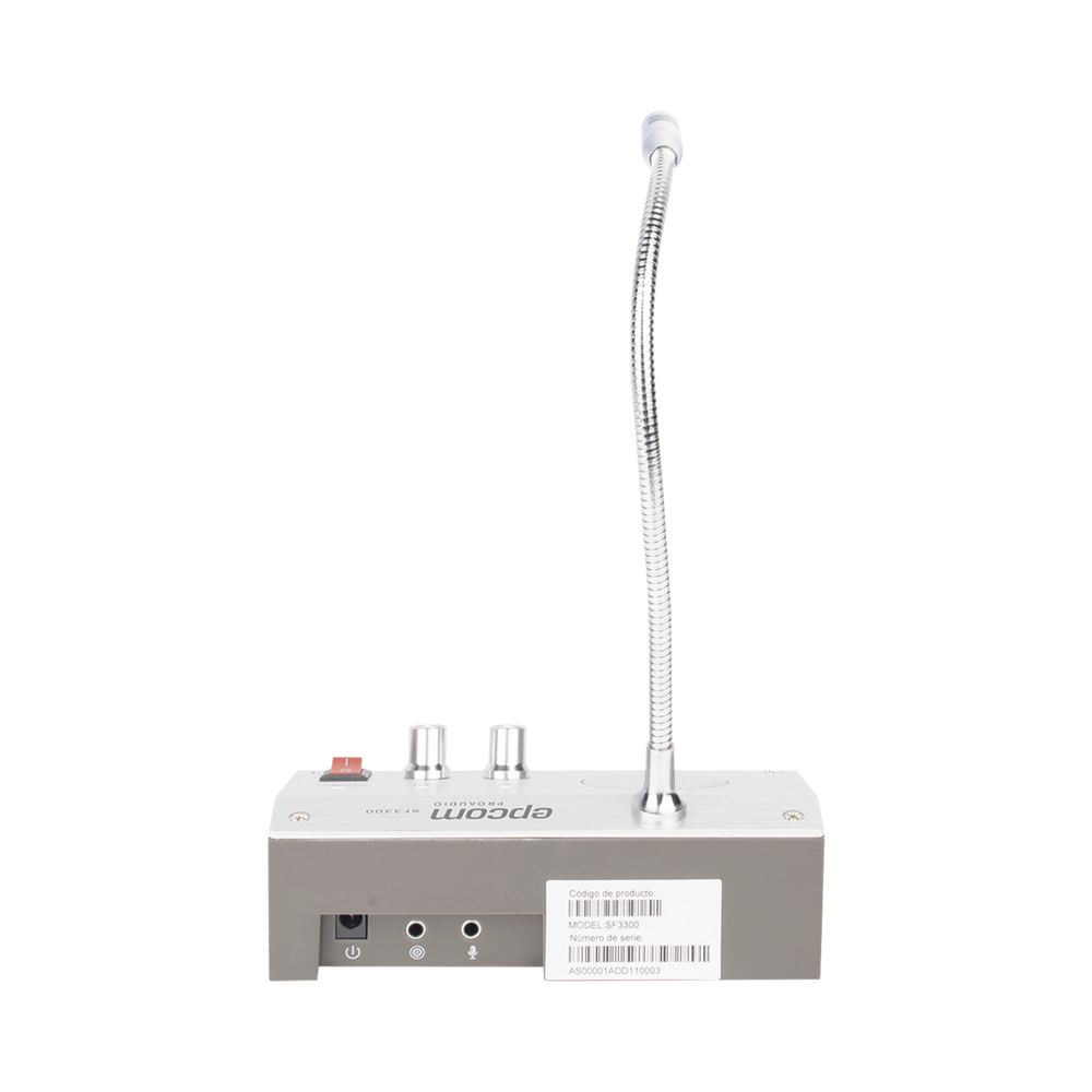 Sistema de Intercomunicación | Ideal para Ventanillas | Audio de voz de dos vías | 12V/1A 3W | Micrófono Interior + Micrófono Exterior
