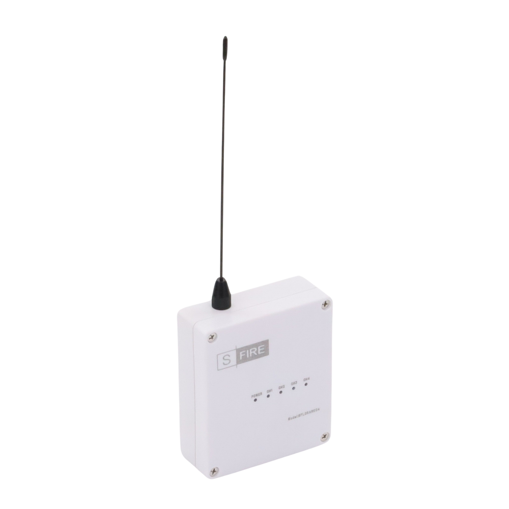 Receptor inalámbrico / 2500 metros de cobertura / 4 salidas de relevador tipo C