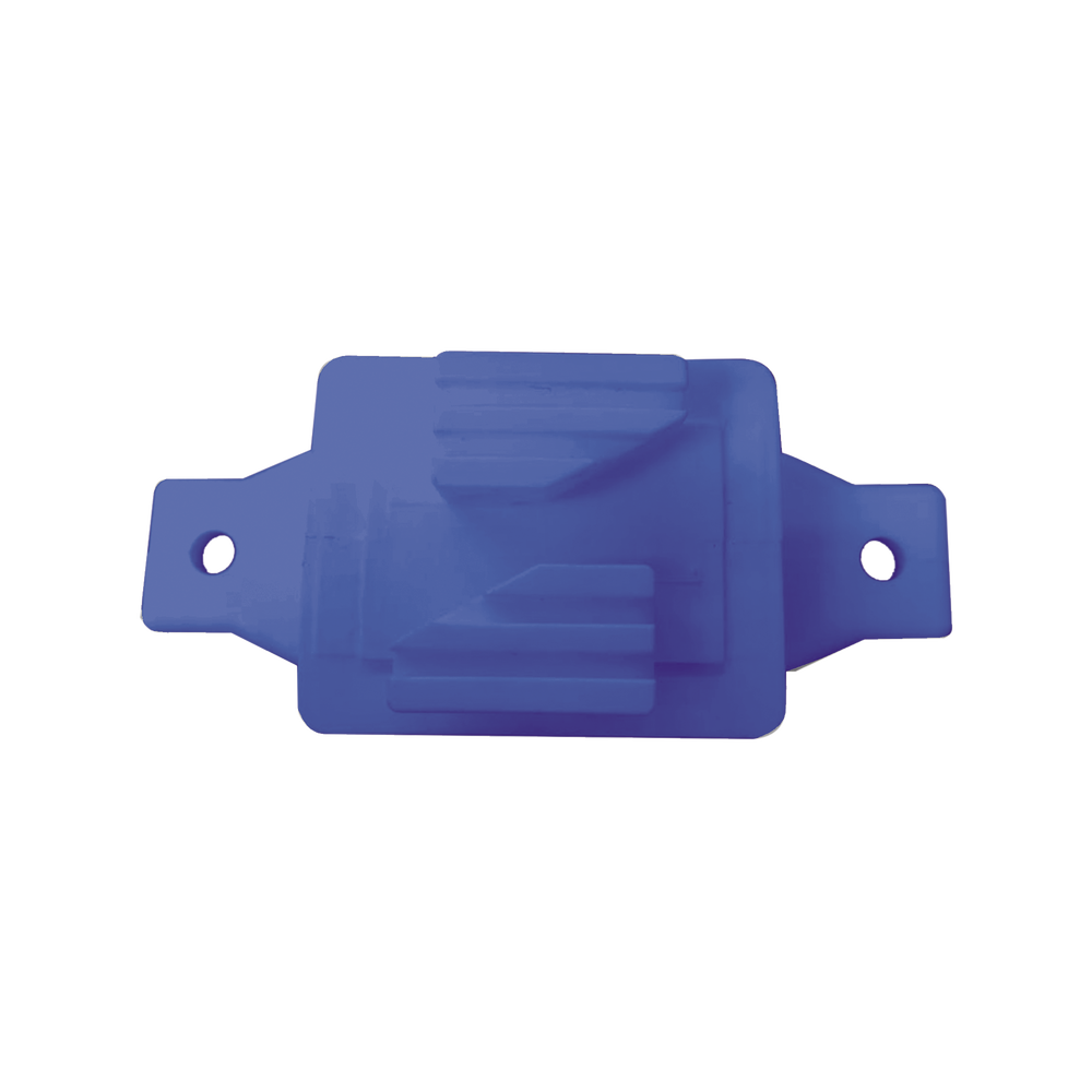 Aislador de Paso colo Azul reforzado para cercos eléctricos, resistente al clima extremoso