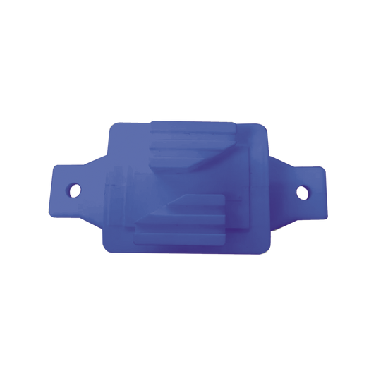 Aislador de Paso colo Azul reforzado para cercos eléctricos, resistente al clima extremoso