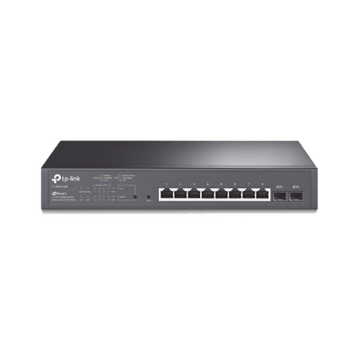Switch PoE JetStream SDN Administrable 8 puertos 10/100/1000 Mbps + 2 puertos SFP, 8 puertos PoE, 150W, administración c