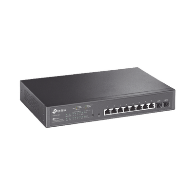 Switch PoE JetStream SDN Administrable 8 puertos 10/100/1000 Mbps + 2 puertos SFP, 8 puertos PoE, 150W, administración c