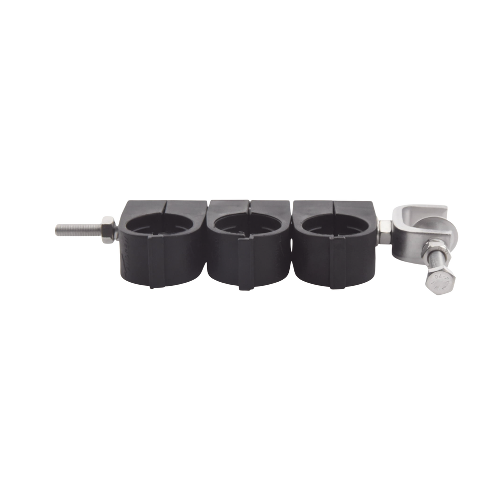 3-wire 7/8" retainer. Angled mount. Stainless steel bracket.