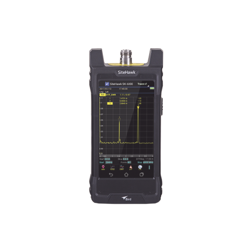 Analizador de Sitio Portátil SITEHAWK para Antenas y Falla en Cable, 1 MHz a 6 GHz, N Hembra.