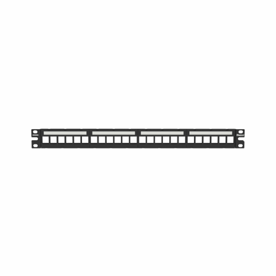 Patchpanel modular Netkey de 24 puertos blindado.