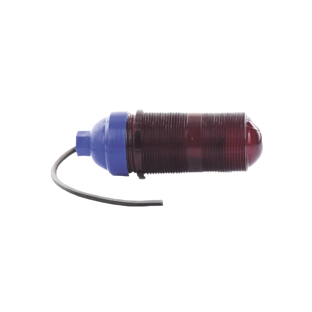 Basic Obstruction Lamp with Red Polycarbonate Globe (With Bulb).