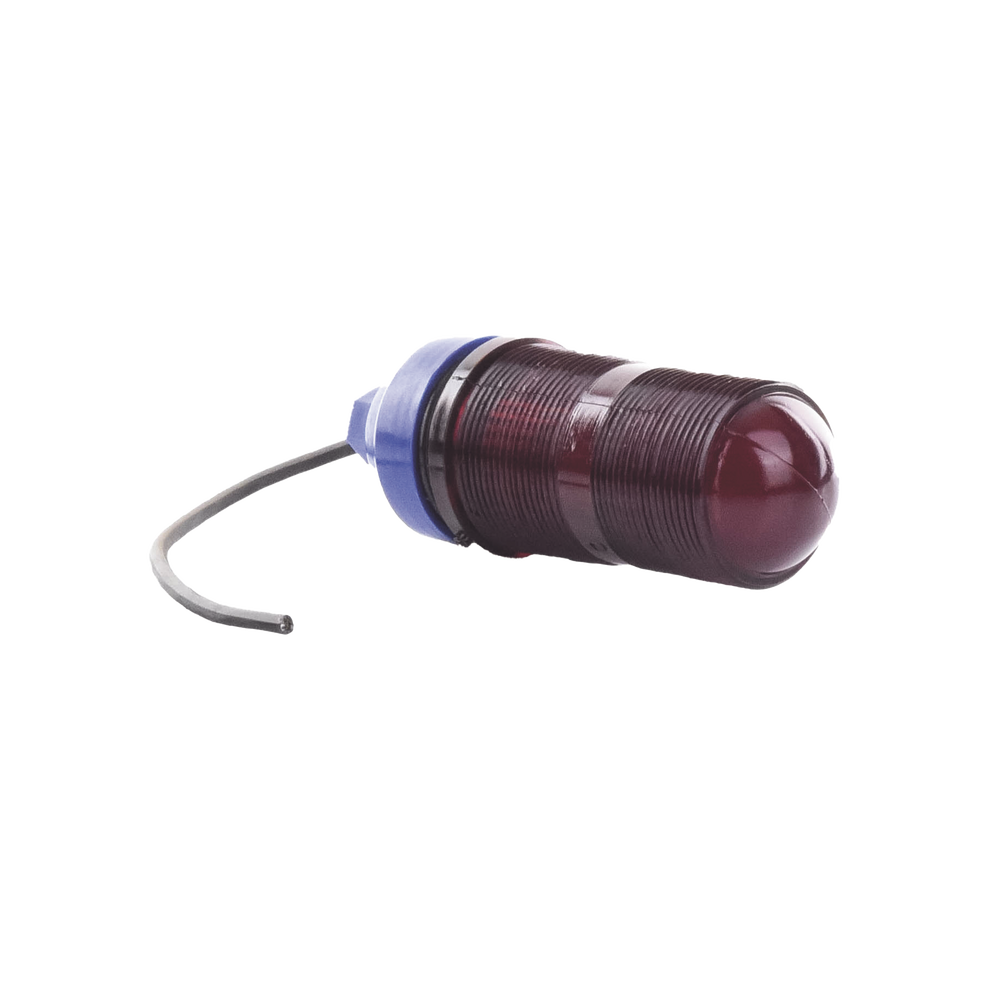 Basic Obstruction Lamp with Red Polycarbonate Globe (With Bulb).