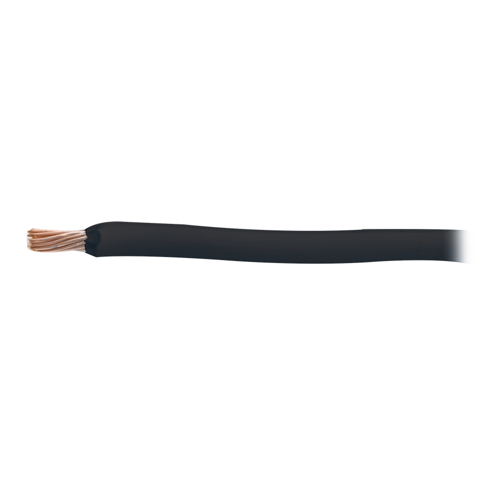 Cable 8 awg  color negro,Conductor de cobre suave cableado. Aislamiento de PVC, autoextinguible. (1 METRO)