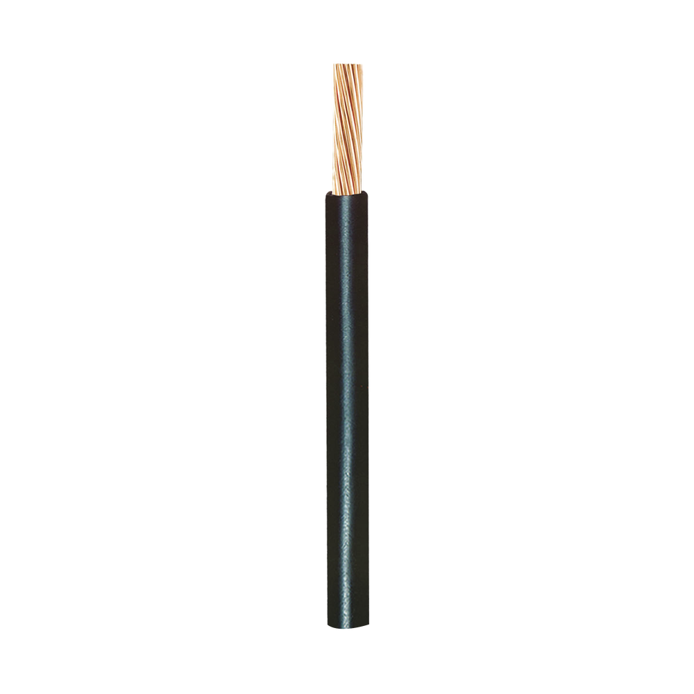 Bobina de cable de 100 metros para cableado eléctrico INDIANA calibre 10 de color negro tipo THW-LS/THHW-LS