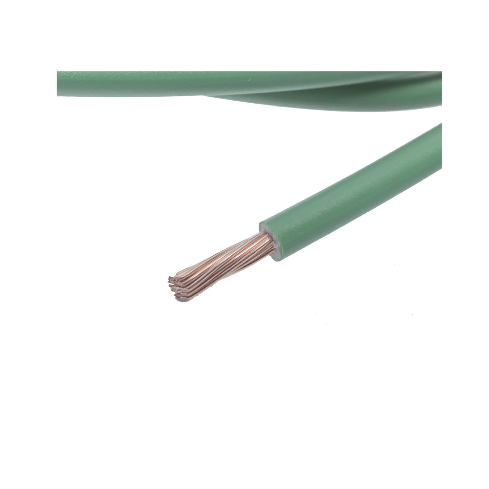 Cable Eléctrico de Cobre Recubierto THW-LS Calibre 12 AWG 19 Hilos Color Verde (Venta por Metro)