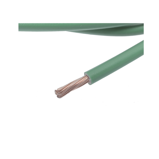 Cable Eléctrico de Cobre Recubierto THW-LS Calibre 12 AWG 19 Hilos Color Verde (Venta por Metro)