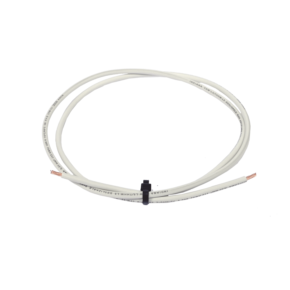 THW-LS Coated Copper Electrical Cable Gauge 12 AWG 19 Wires White Color (Sold by Meter)