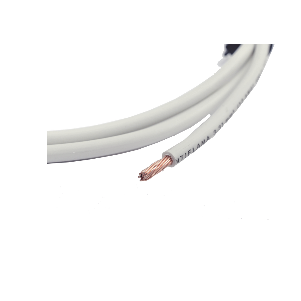 Cable Eléctrico de Cobre Recubierto THW-LS Calibre 12 AWG 19 Hilos Color Blanco (Venta por Metro)