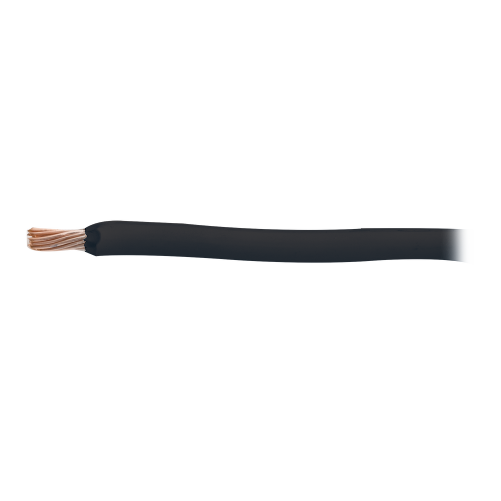 Cable Eléctrico 16 awg  color negro, Conductor de cobre suave cableado. Aislamiento de PVC, auto-extinguible.BOBINA de 100 MTS