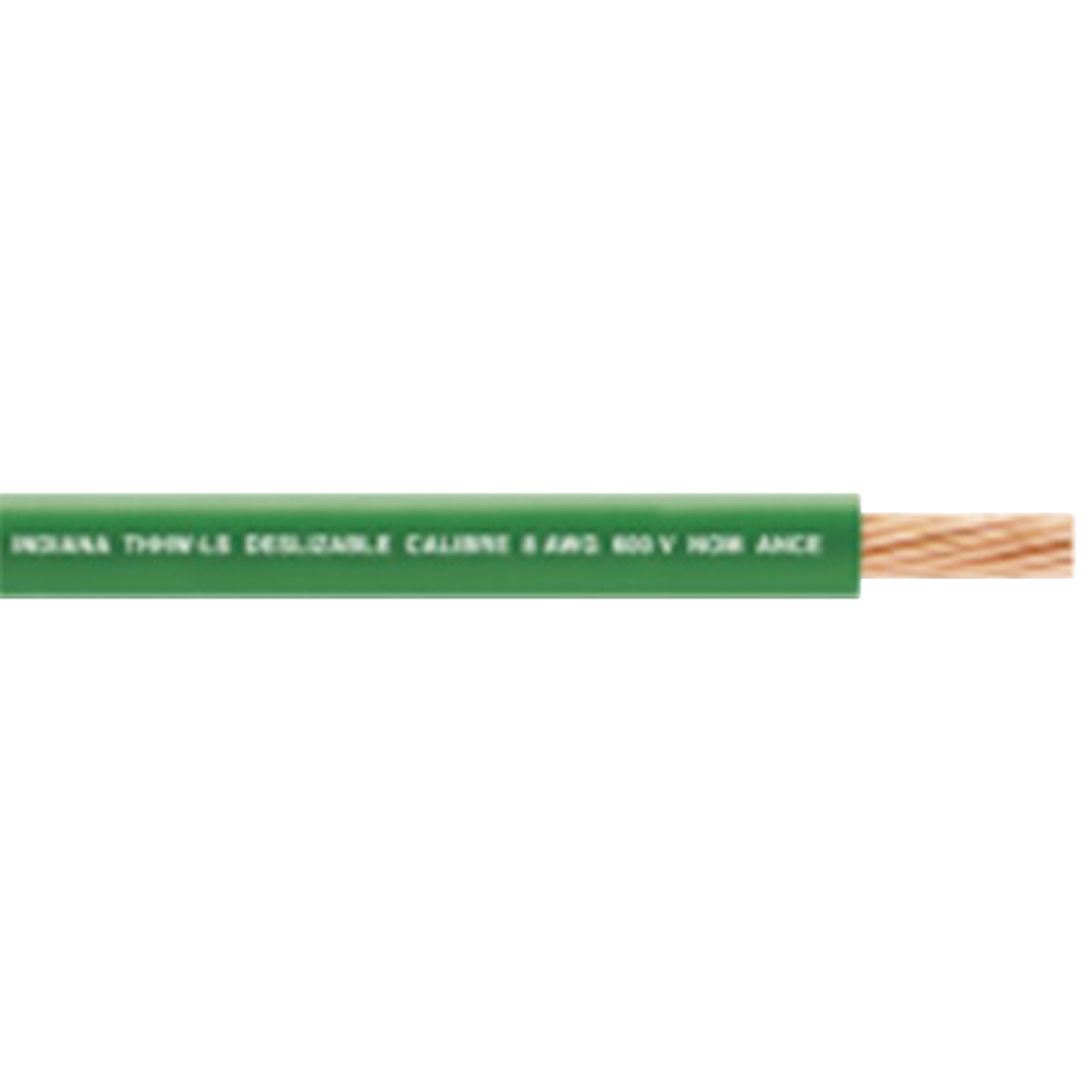 Cable Eléctrico 18 awg  color verde, Conductor de cobre suave cableado. Aislamiento de PVC, auto-extinguible. BOBINA de 100 MTS