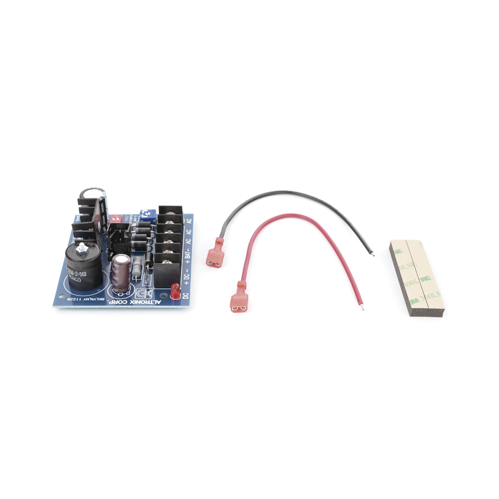 Fuente Tipo tarjeta de 1 salida seleccionable en 6,12 Y 24Vcd @ 2.5 A con capacidad de respaldo, requiere transformador de entrada