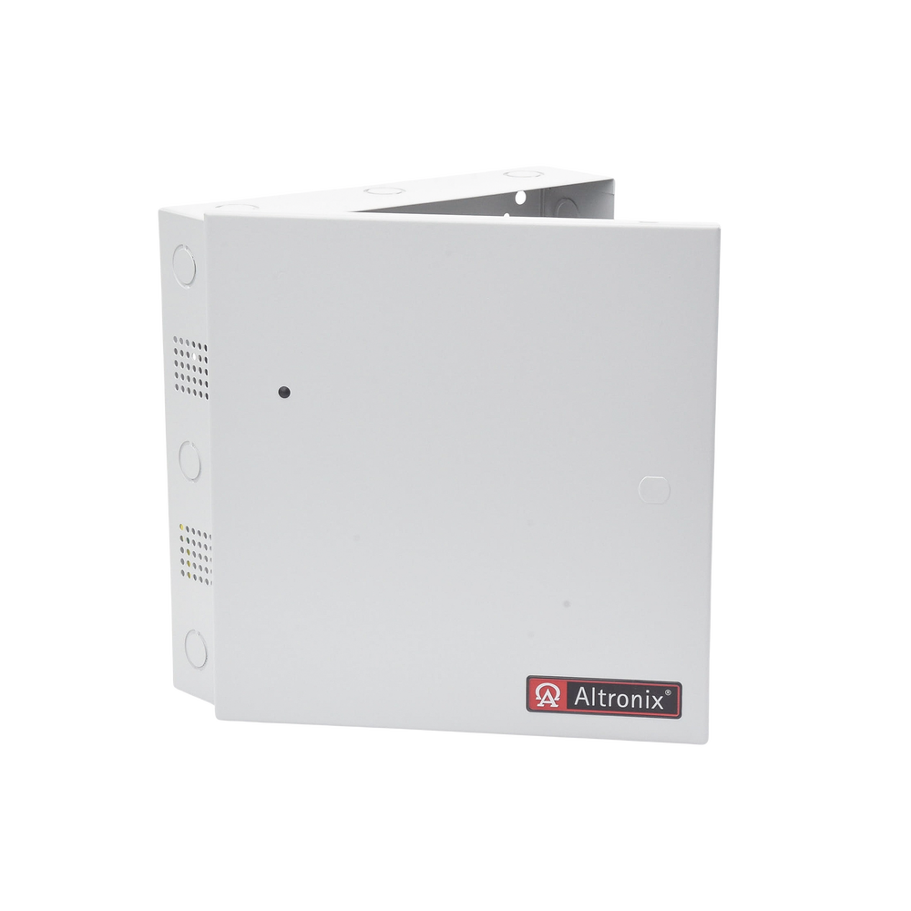 12/24 VDC, 4 A power supply. Ideal for intrusion / Access / CCTV applications / Supervised source / With backup battery capability / Requires batteries