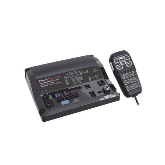 Sirena Vehicular de 200W de Potencia, Con Controlador Unimando Para Control de Tonos, 12 Luces Auxiliares y Microfono