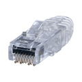 Plug RJ45 Cat6 de 3 Piezas, Para Cable UTP de Calibre 23-24 AWG, Chapado en Oro de 50 micras, Paquete de 100 piezas