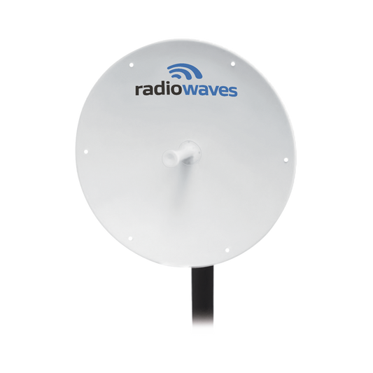 Antena Direccional, Dimensiones (3 ft), Ganancia 33 dBi, 4.9 - 6 GHz, 2 Conectores N-hembra, Incluye montaje.
