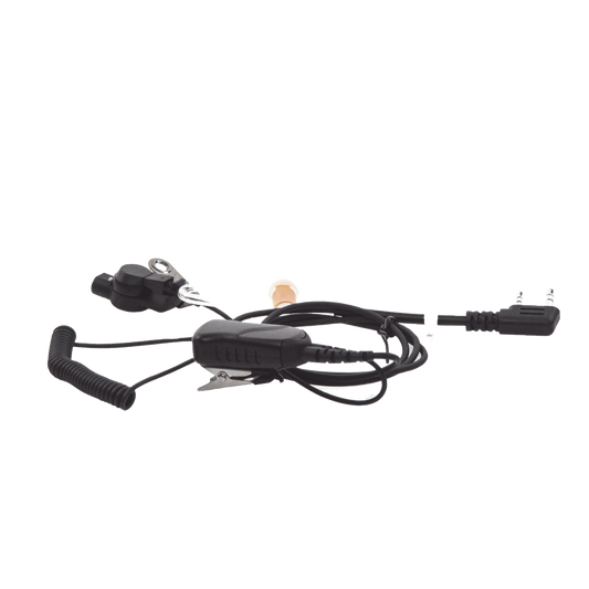MICRÓFONO DE SOLAPA CON AUDÍFONO DISCRETO P/ KENWOOD Serie G/ 3230/ 2102G/ 2202L/ 2212L/ 2170/ 2360/ 2302/ 2312/ 2000/ 2402/ NX220/ NX240/ TKD240.