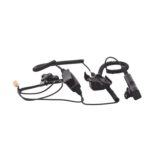 MICRÓFONO AUDÍFONO DE 2 CABLES CON DOBLE PTT P/MOTOROLA XTS3000/ ASTRO/ HT1000/ MT2000/ MTS2000/ MTX8000/ 838/ 9000.