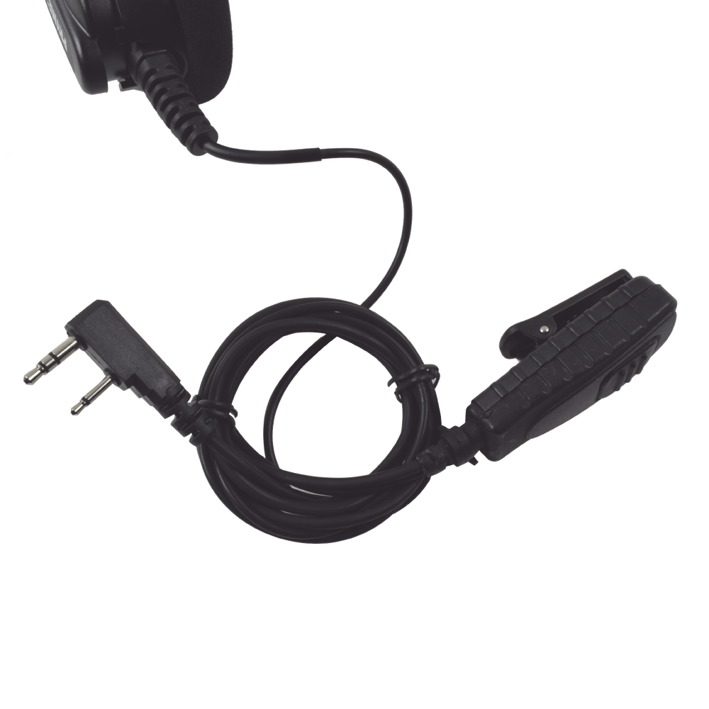 Diadema acolchonada solo un lado con boom flexible para kenwood