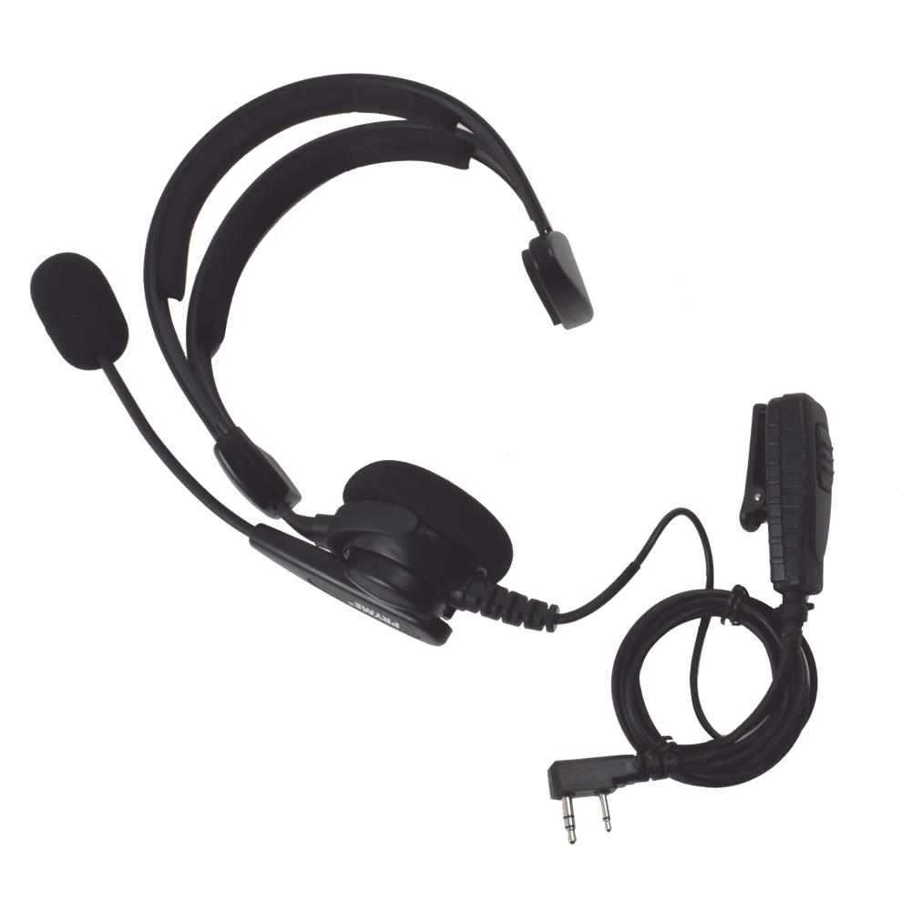 Diadema acolchonada solo un lado con boom flexible para kenwood