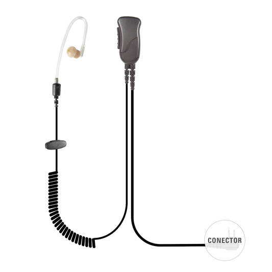 MICROFONO DE SOLAPA CON TUBO ACUSTICO P/KENWOOD TK2402/ TK2312/ TK260/ NX240 /NX220/ TKD240.