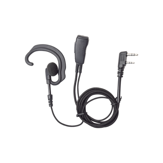Micrófono Audífono de Solapa Estilo Gancho / CABLE FIBRA TRENZADA KEVLAR ULTRA RESISTENTE Para KENWOOD Serie G/3230/2102G/2202L/2212L/2170/2360/2302/2312/2000/2402/NX220/NX240/TKD240