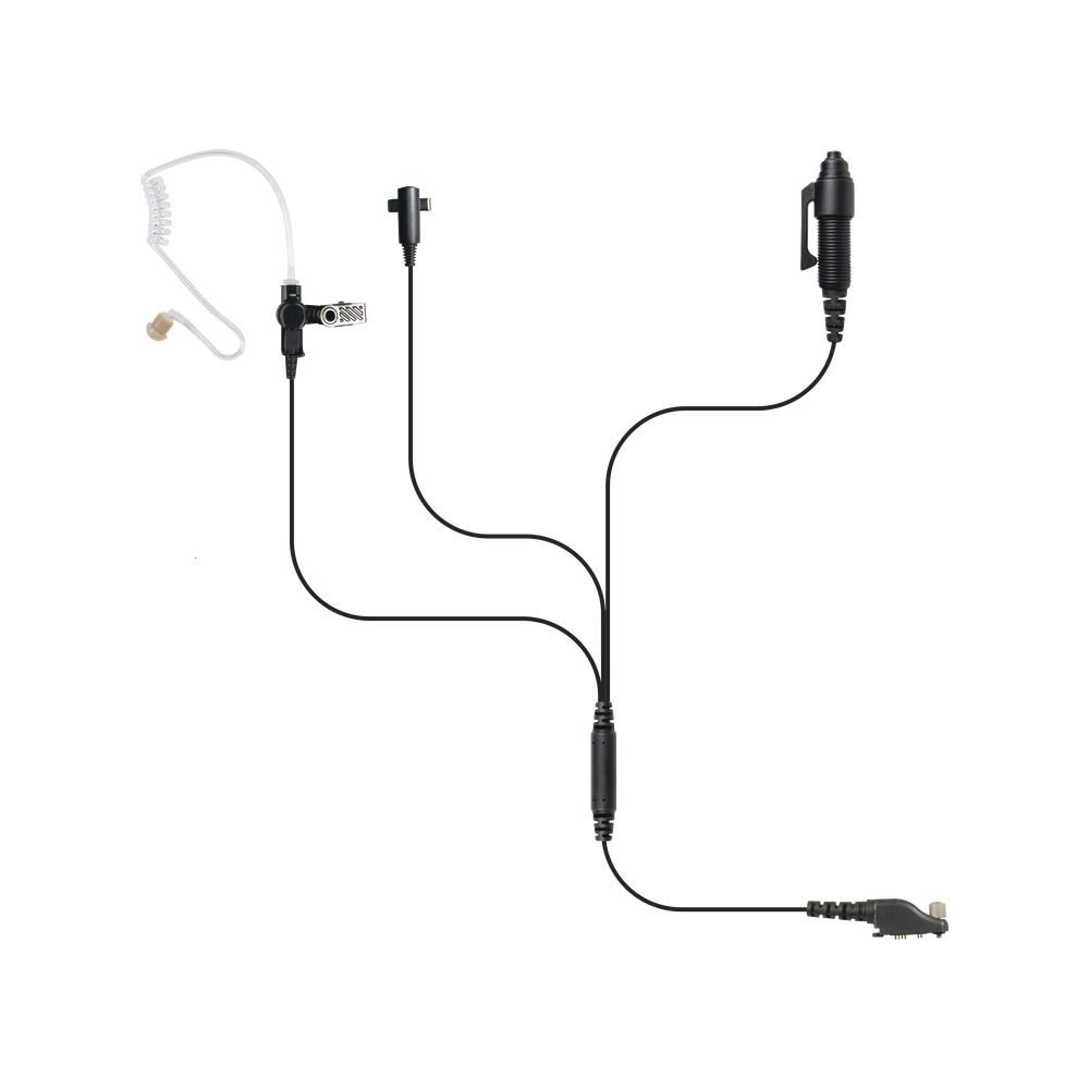 Microphone-Earphone with 3 Wire System for ICOM ICF11/ 14/ 3021/ 3013/ 3103/ 3003