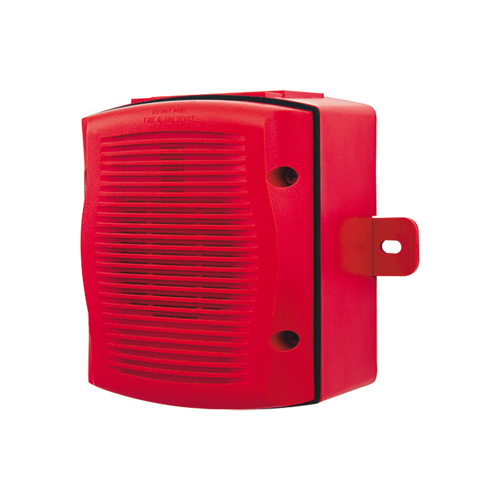 Bocina para Exterior, Montaje en Pared, Color Rojo
