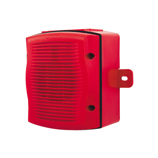 Bocina para Exterior, Montaje en Pared, Color Rojo