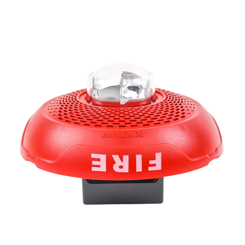 Red Ceiling Mount Strobe Horn with New Modern Elegant Design and Lower Power Consumption