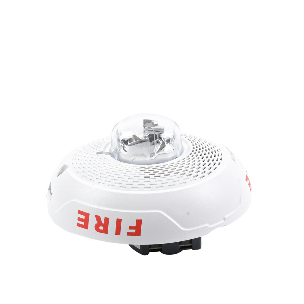 Horn with Strobe Light, Ceiling Mount, White Color, New Modern and Elegant Design and Lower Power Consumption